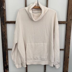 GAP Sweats waffle knit lounge top
